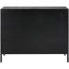 Front Range Dark Ebony Oak Veneer and Aged Gold 2 Door Cabinet