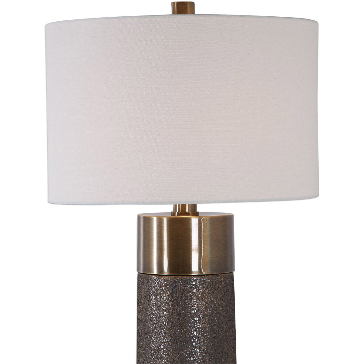 Brannock 31 inch 150 watt Metallic Golden Bronze and Antique Brass Table Lamp Portable Light