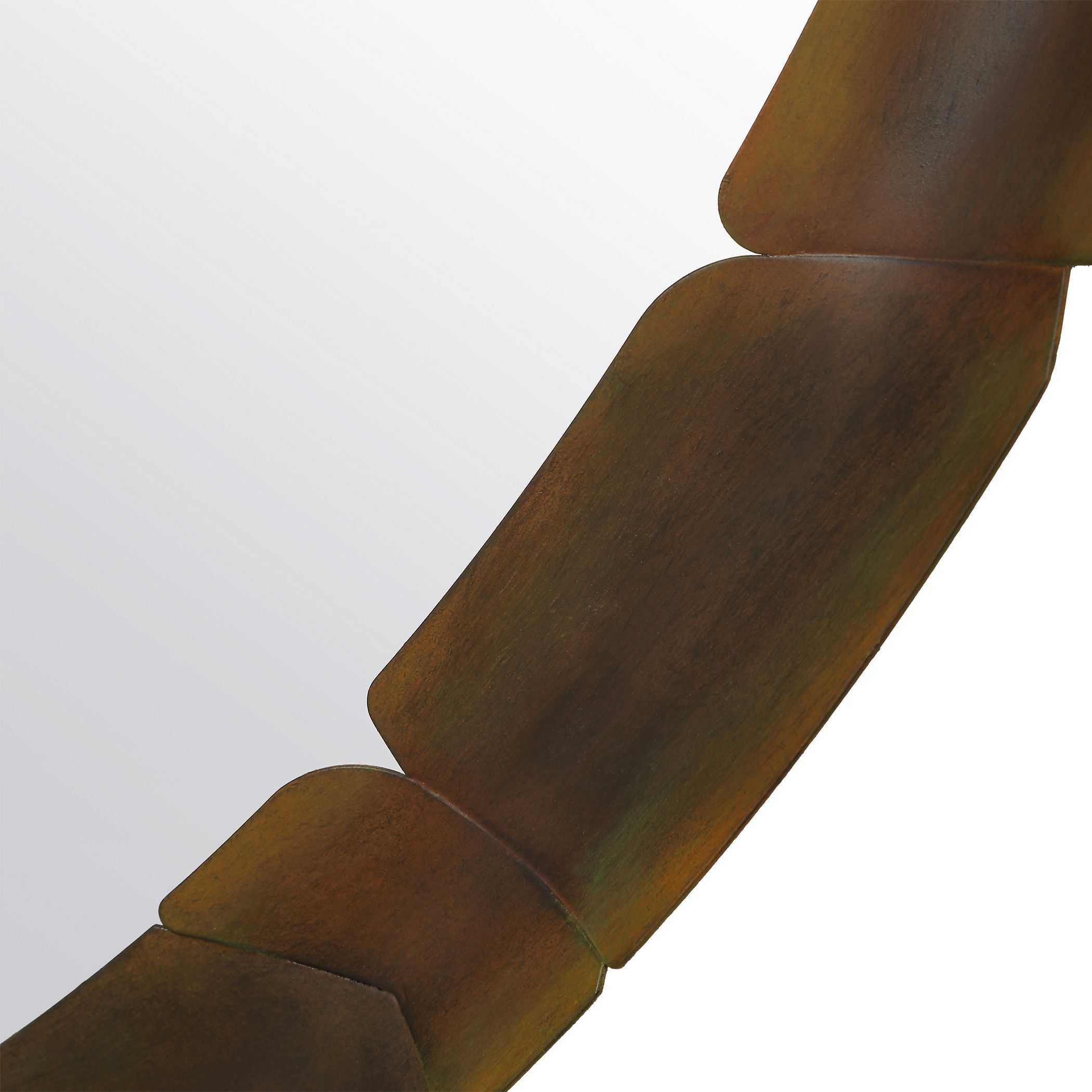 Auger 44.75 X 44.75 inch Aged Rust Bronze Mirror