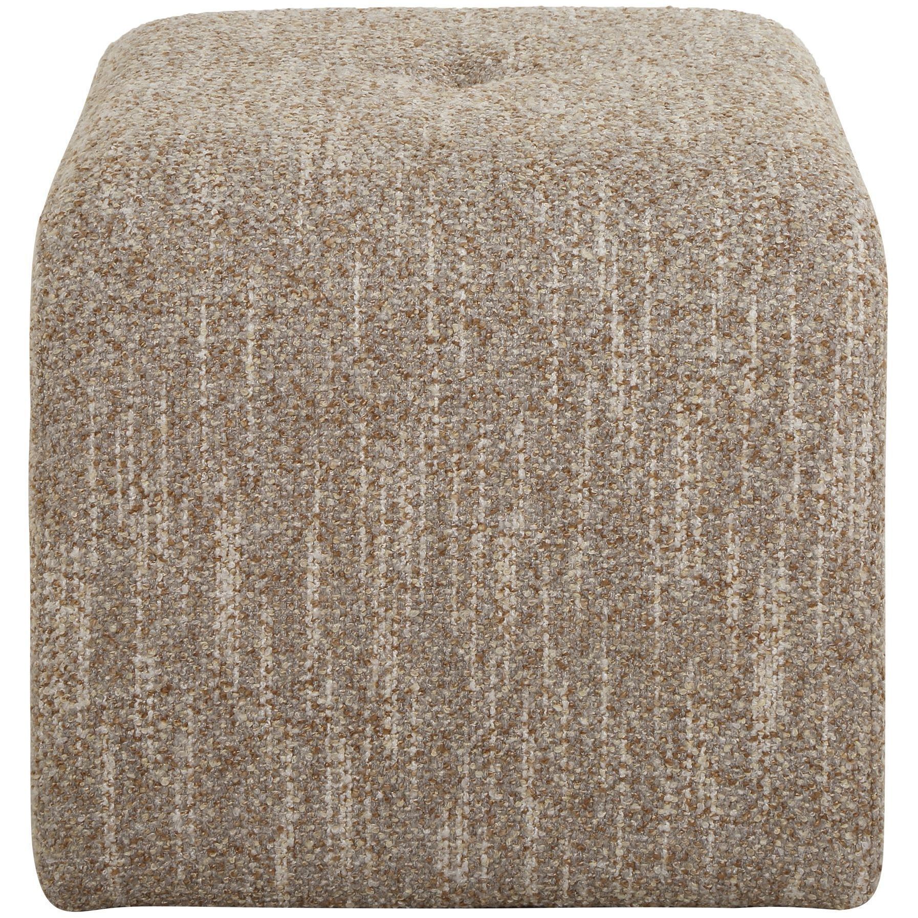 Leora Caramel and Gray Boucle Bench