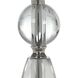 Sceptre 35.5 inch 150.00 watt Crystal and Polished Nickel Buffet Lamp Portable Light