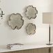 Selene Mottled Gray Glaze With Warm Caramel Edging Wall Decor, Set of 3