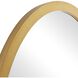 Elstree 42 X 27 inch Antique Brass Mirror