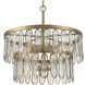 Aurelie 9 Light 28 inch Antique Brass Pendant Ceiling Light