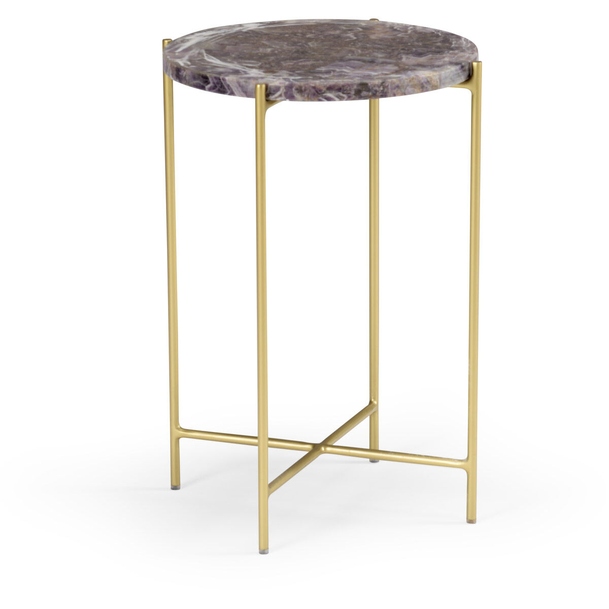 Wildwood 21 X 15 inch Natural White/Purple Accent Table