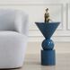 Trig 23 X 14 inch Blue and Gold Accent Table