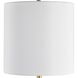 Glenn 20.75 inch 150 watt Smokey Fern Green Translucent Glass and Antique Brass Table Lamp Portable Light