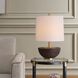 Kalo 22 inch 150 watt Antique Brass and Crisp White Table Lamp Portable Light