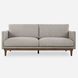 Freefall Beige Polyester and Walnut with Gray Ceruse Sofa