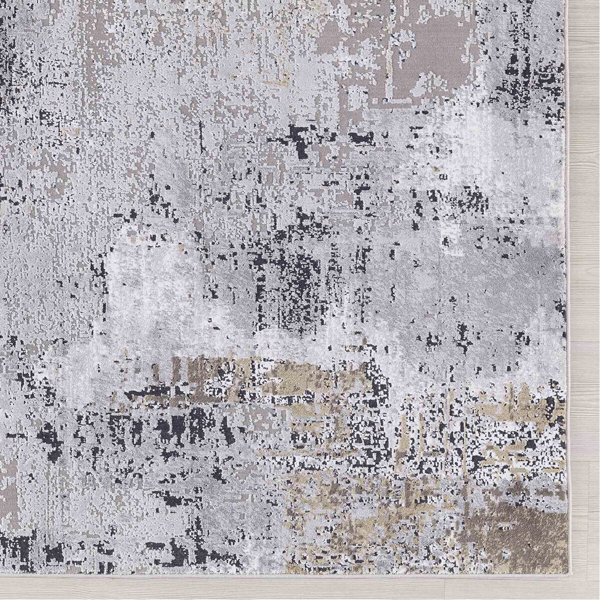 Hampton 84 X 60 inch Gold Rug, 5ft x 7ft