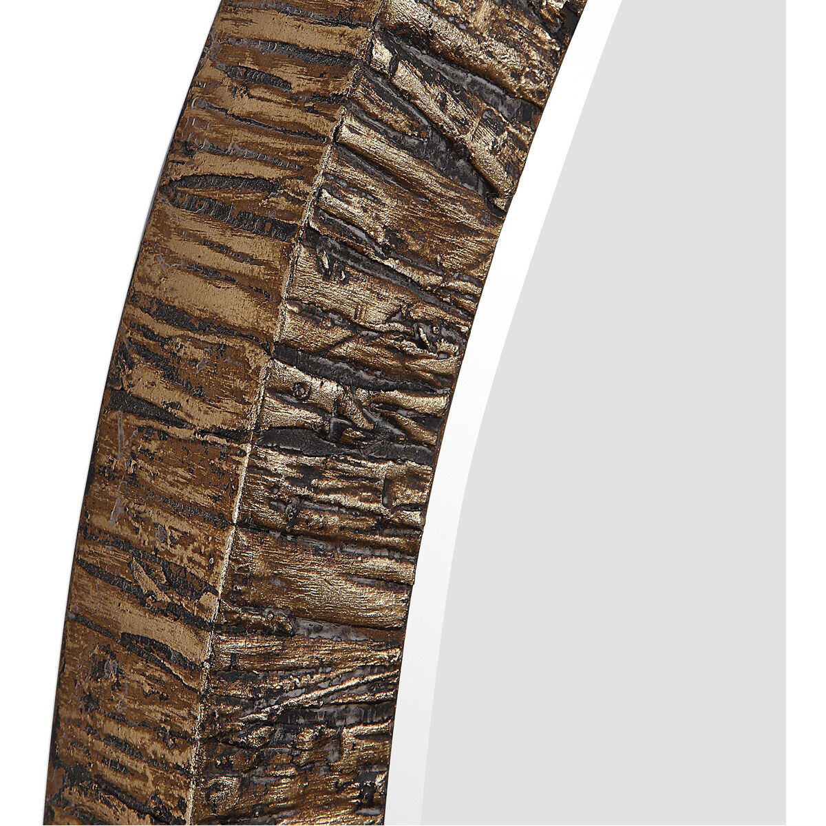 Wayde 30 X 30 inch Metallic Gold Leaf Wall Mirror