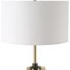 Anchorage 63.5 inch 150.00 watt Antique Brass and Black Floor Lamp Portable Light