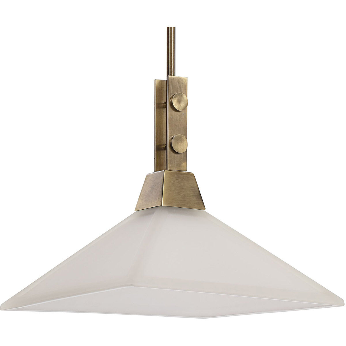 Brookdale 1 Light 13 inch Aged Brass Pendant Ceiling Light