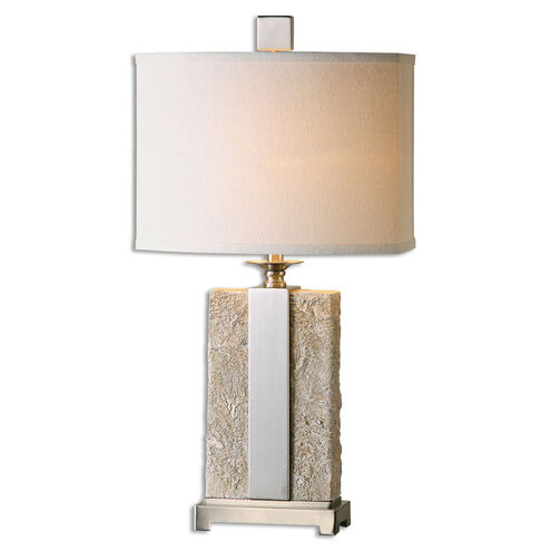 Bonea 29 inch 100 watt Stone Ivory Table Lamp Portable Light