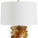 Bassa 27.25 inch 150 watt Cream and Caramel and Antique Brass Table Lamp Portable Light