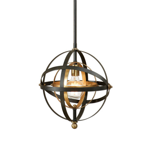 Rondure 1 Light 15 inch Dark Oil Rubbed Bronze Mini Pendant Ceiling Light