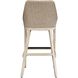 Paloma 44.7 inch Oatmeal and Cerused Wheat with Oyster White Outdoor Bar Stool