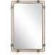 Elsher 45 X 30 inch Antiqued Gold Mirror