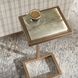 Gamora 23 X 10 inch Jade Green and Antique Gold Drink Table
