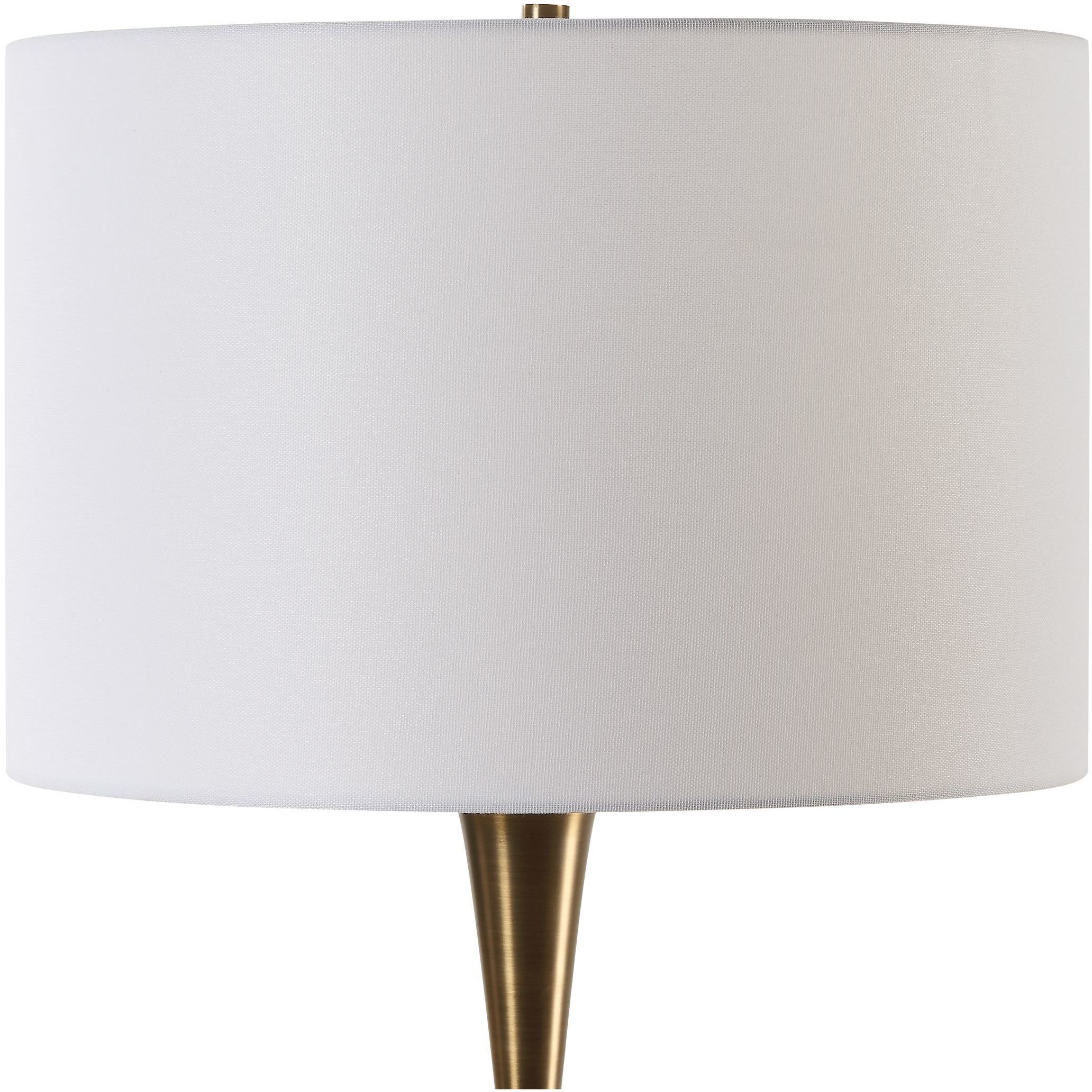 Sanctuary 35.25 inch 150.00 watt Greenish-Gray Glass with Brass and Crystal Table Lamp Portable Light