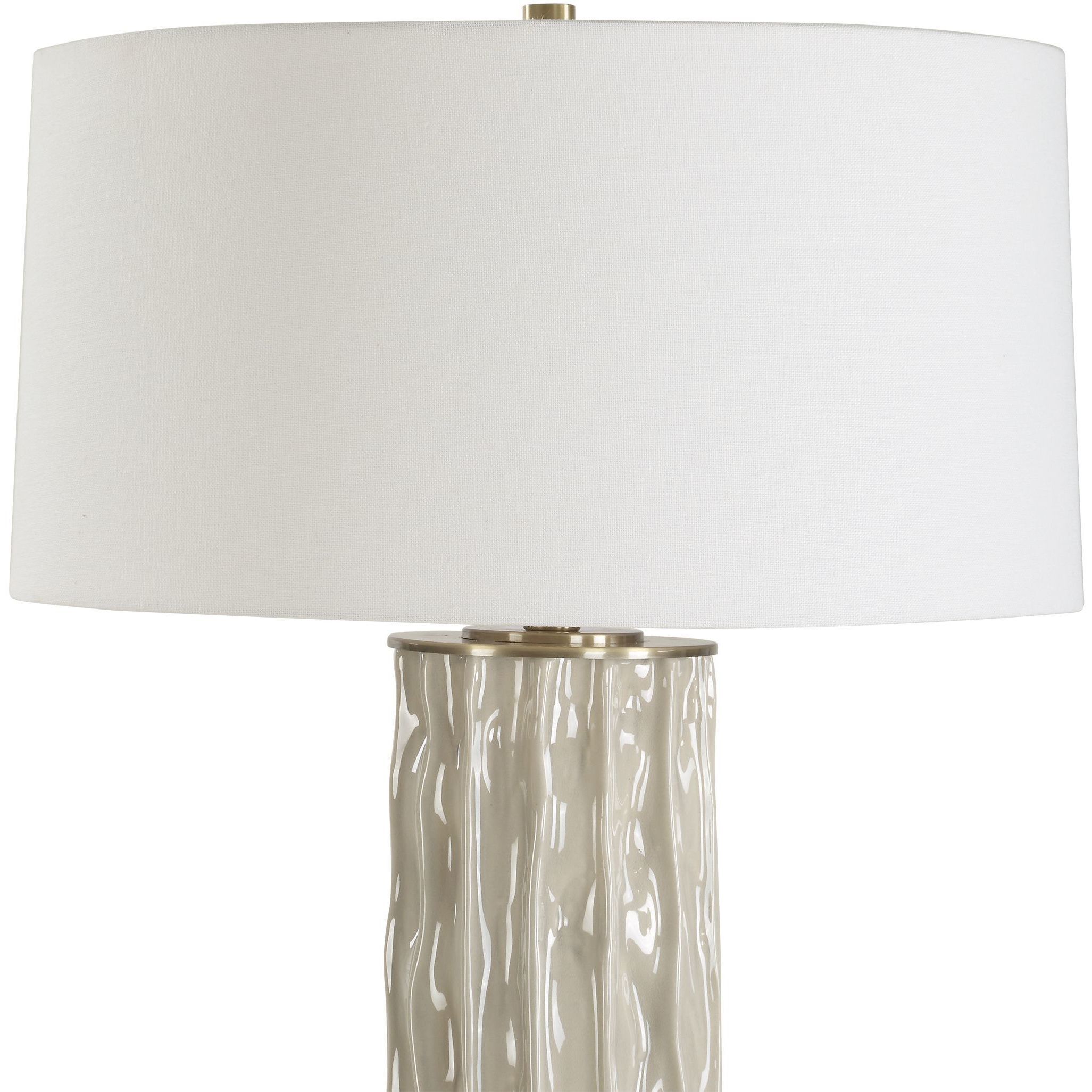 Parilli 35 inch 150.00 watt Brushed Nickel and Gray Glaze Table Lamp Portable Light
