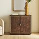 Flores Walnut Stain and Brass 2 Door Cabinet