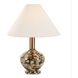 Montagu 23.5 inch 100 watt Smoky Dark Brown and Brass Table Lamp Portable Light