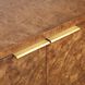 Jethro Burl Veneer and Gold 2 Door Cabinet
