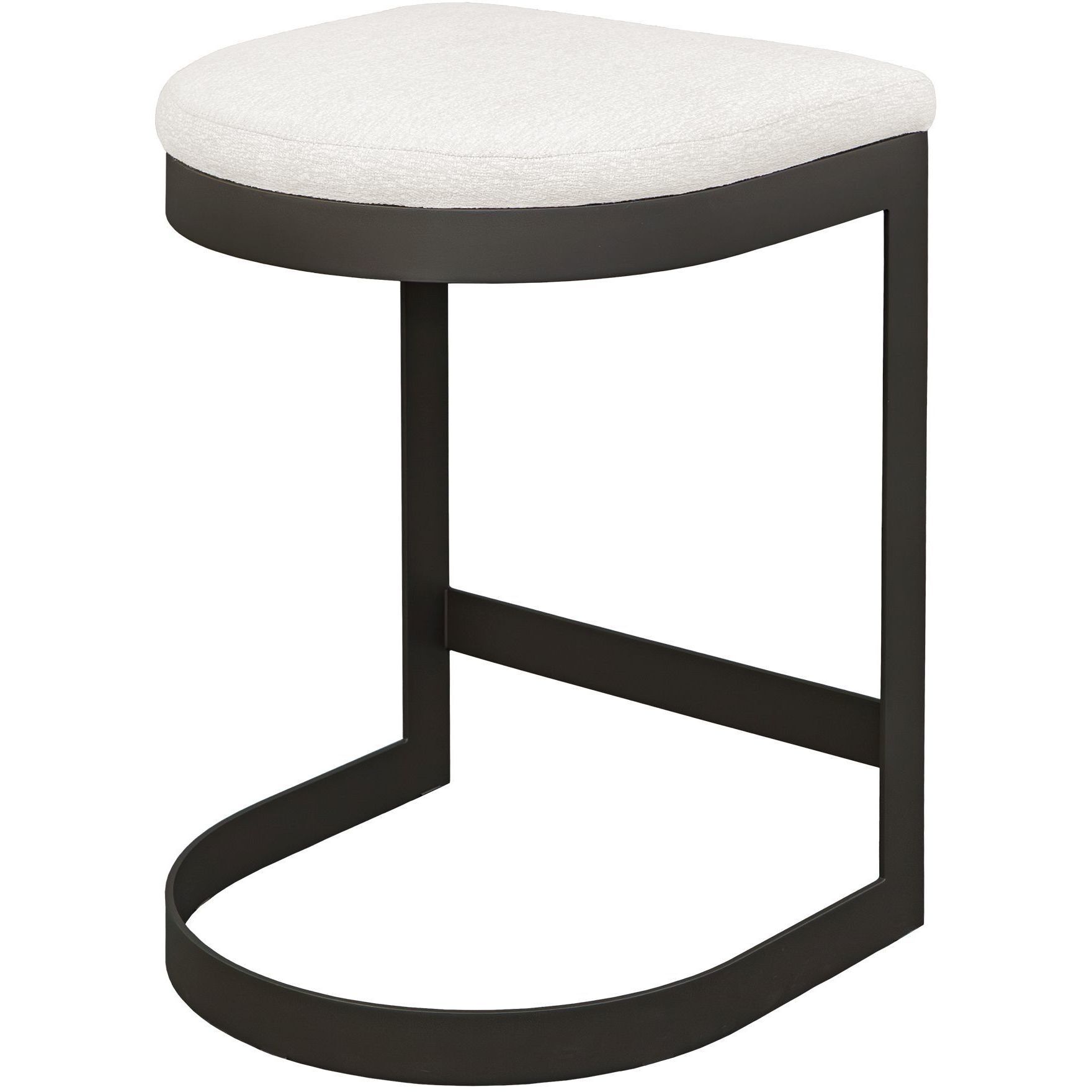 Maude 25.8 inch Java Black and Taupe Grey Outdoor Counter Stool