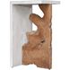 Intersect 24 X 11.75 inch Natural Wood Tone and Aged White Accent Table