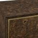 Flores Walnut Stain and Brass 2 Door Cabinet