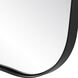 Belvoir 34 X 22 inch Satin Black Mirror