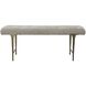 Imperial Light Gray and Satin Champagne Bench