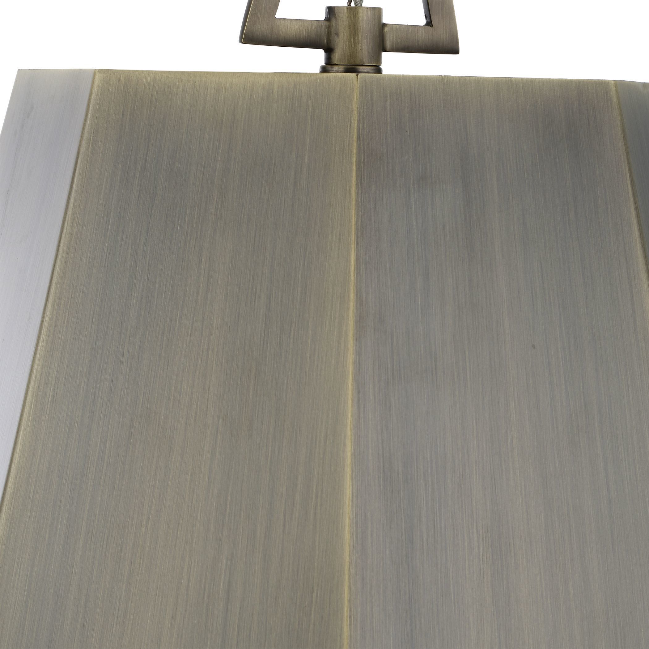 Granada 1 Light 15 inch Weathered Brass Pendant Ceiling Light