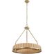 Ladakh 9 Light 28 inch Weathered Brushed Brass Pendant Ceiling Light