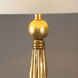 Paravani 37 inch 150 watt Metallic Gold Lamp Portable Light