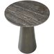 Midsummer 24.75 X 20 inch Antique Bronze and Travertine Indoor Outdoor Accent Table