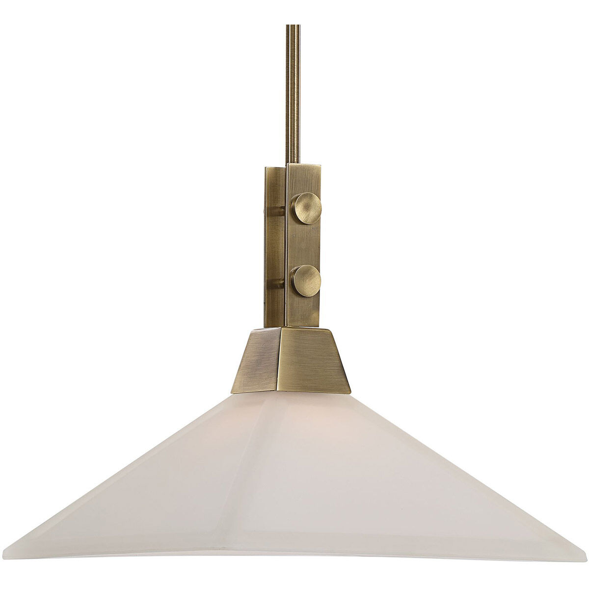 Brookdale 1 Light 13 inch Aged Brass Pendant Ceiling Light