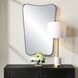 Belvoir 34 X 22 inch Satin Black Mirror