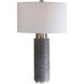 Strathmore 28 inch 150 watt Stone Gray Table Lamp Portable Light