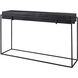 Telone 55 inch Dark Oxidized Black and Aged Black Console Table