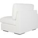 Refuge Arctic White Polyester Sofa, Left Arm Facing
