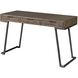 Comrade 50 inch Light Gray Glazing and Aged Steel Desk