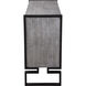 Keyes Light Gray and Charcoal with Matte Black 2 Door Cabinet