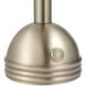 Breece 11.25 inch Plated Brass Rechargeable LED Accent Lamp Portable Light