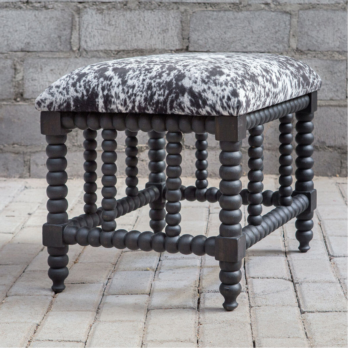 Small outdoor sales black bench
