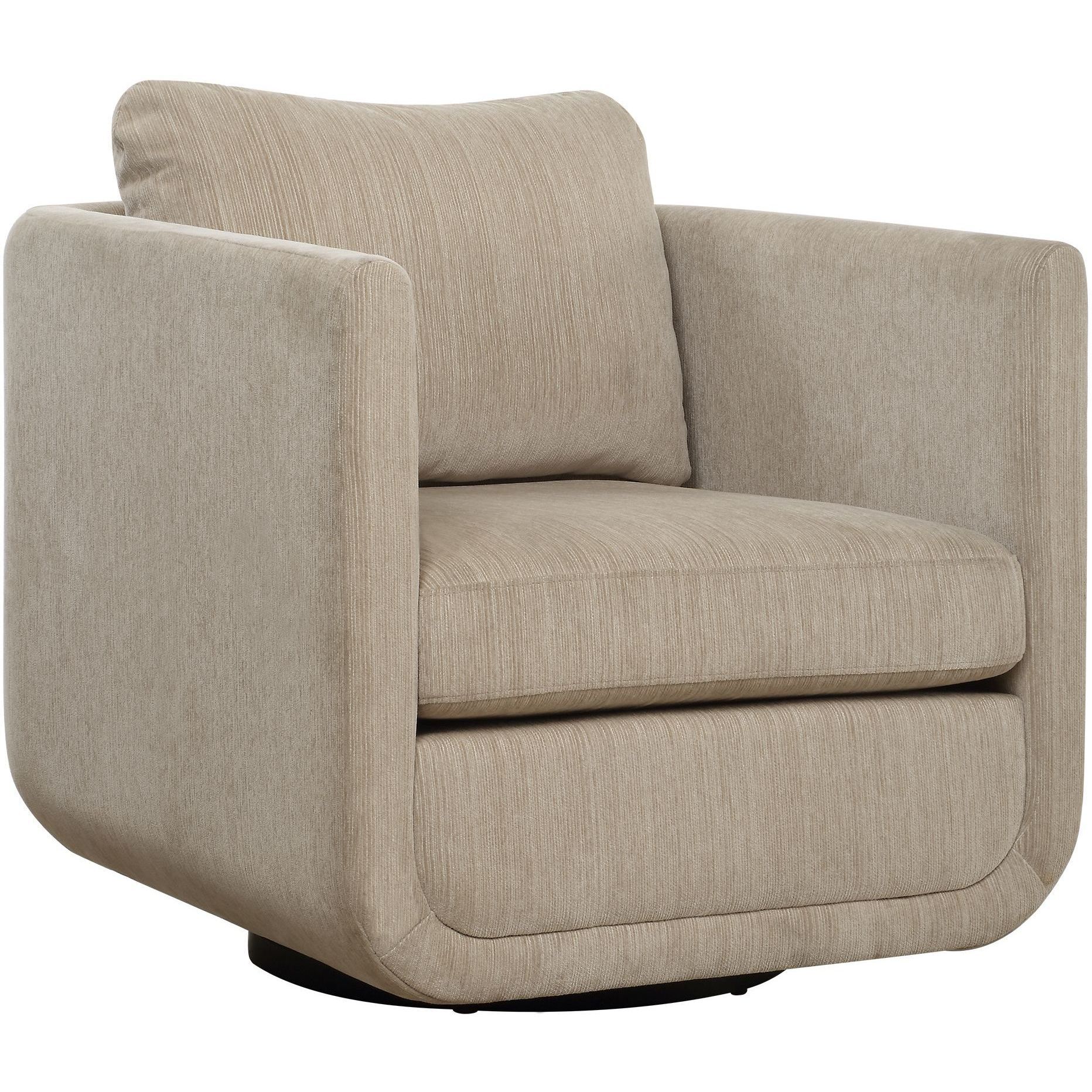 Abound Porcelain Chenille Swivel Chair