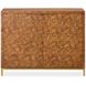 Jethro Burl Veneer and Gold 2 Door Cabinet