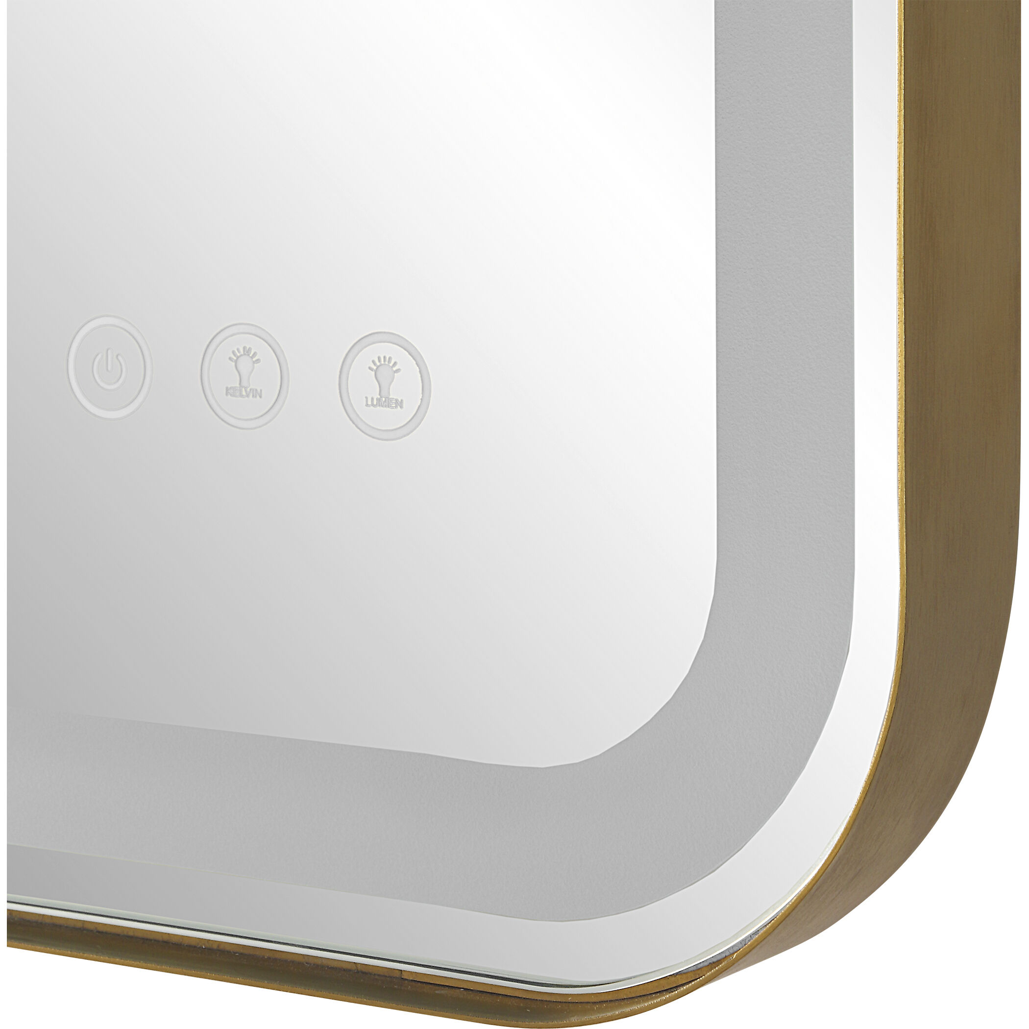 Crofton 32 X 22 inch Brushed Brass Vanity Mirror