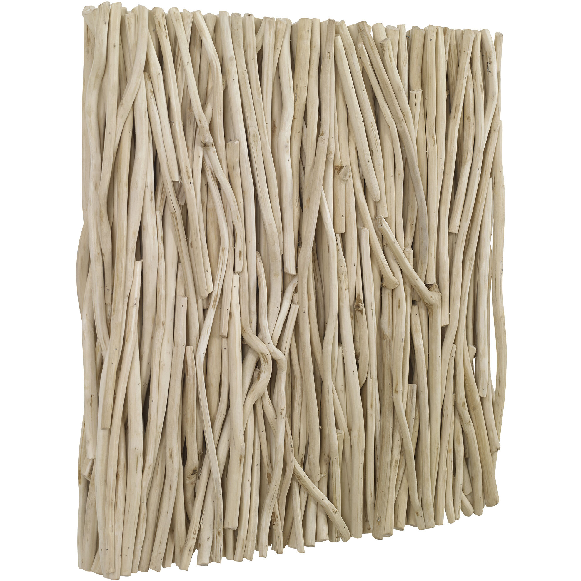 Gathered Teak Bleached Wall Decor